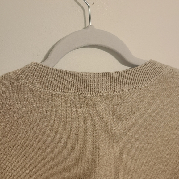 Universal Thread | Women's Beige Wool Blend Crewneck Sweater (Size XL) - Picture 9 of 11